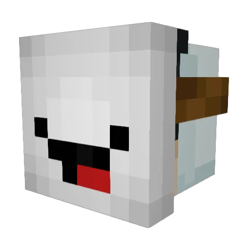 DrJackkk Minecraft avatar head, 3D render