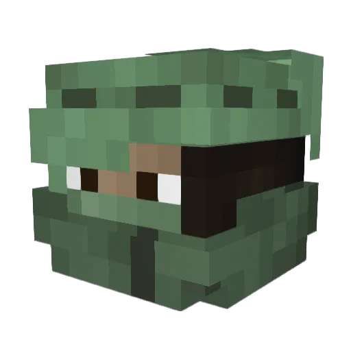 DrJerzyk Minecraft avatar head, 3D render