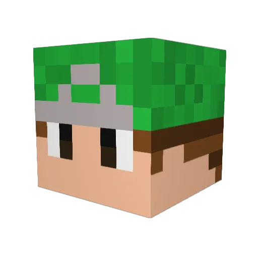 DrJigglypuff6 Minecraft avatar head, 3D render