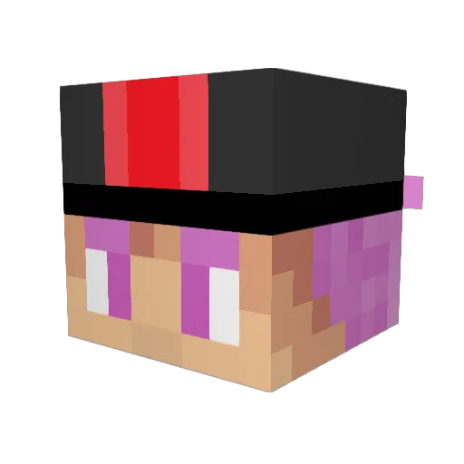 DrJohnny20 Minecraft avatar head, 3D render