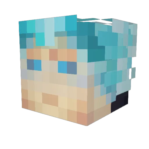 DrJokester Minecraft avatar head, 3D render