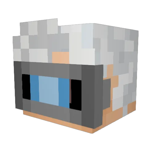 DrJollysDabs Minecraft avatar head, 3D render