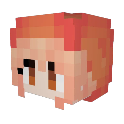 DrKatoki Minecraft avatar head, 3D render