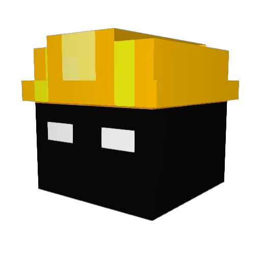 DrKbm Minecraft avatar head, 3D render