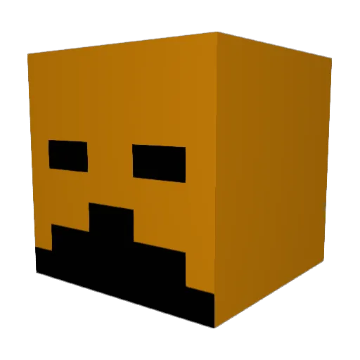 DrKibab Minecraft avatar head, 3D render