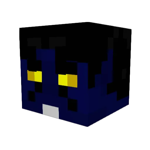 DrKing72 Minecraft avatar head, 3D render