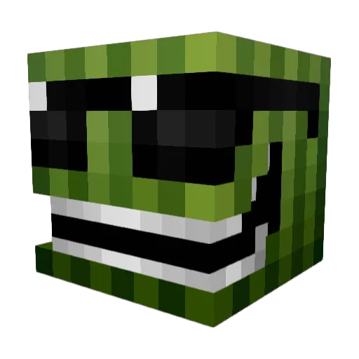 DrKowalski Minecraft avatar head, 3D render