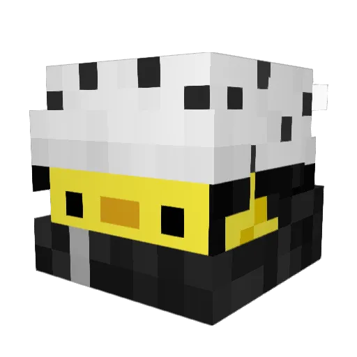 DrKuri Minecraft avatar head, 3D render