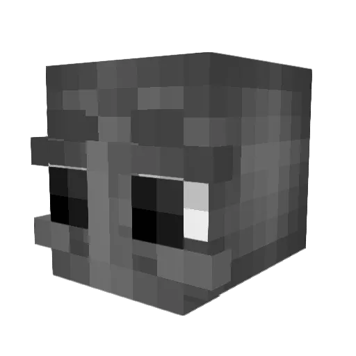 DrLite Minecraft avatar head, 3D render
