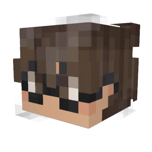 DrLitschi Minecraft avatar head, 3D render