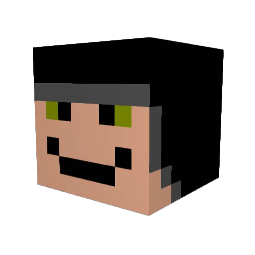 DrLonelyCheese Minecraft avatar head, 3D render