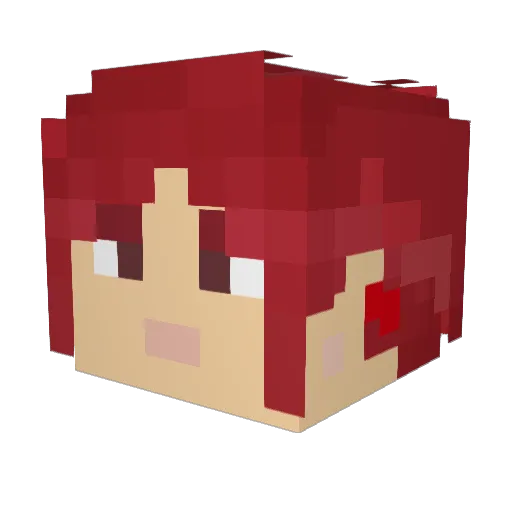 DrLunkin Minecraft avatar head, 3D render