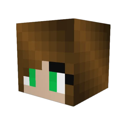 DrM187 Minecraft avatar head, 3D render