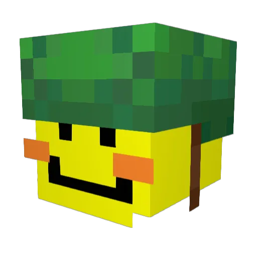 DrM4ti Minecraft avatar head, 3D render