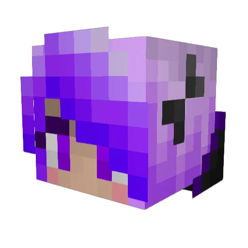 DrMDA Minecraft avatar head, 3D render