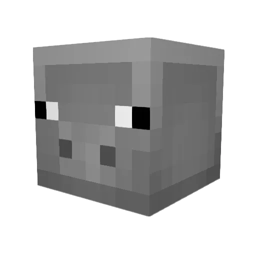 DrMarvin1997 Minecraft avatar head, 3D render