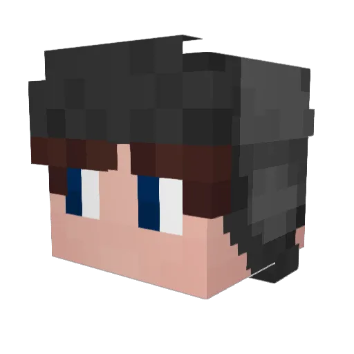 DrMatthewHD Minecraft avatar head, 3D render