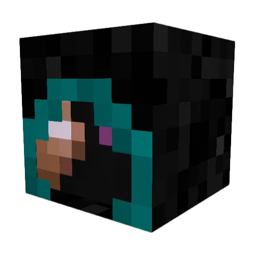 DrMcD Minecraft avatar head, 3D render