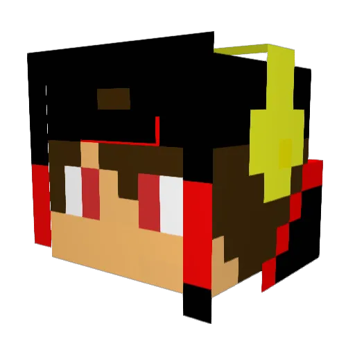 DrMobuse Minecraft avatar head, 3D render