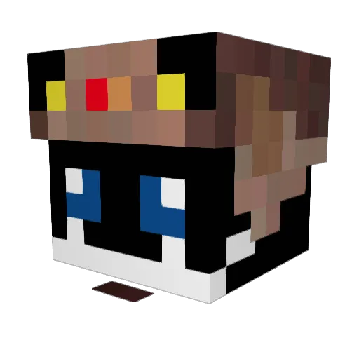 DrMoositz Minecraft avatar head, 3D render