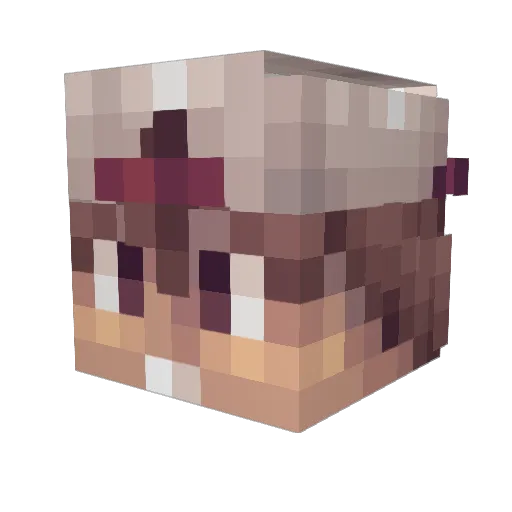 DrMorbius42 Minecraft avatar head, 3D render