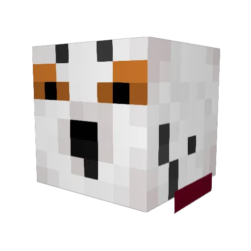 DrNai Minecraft avatar head, 3D render