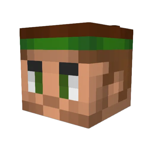 DrNial Minecraft avatar head, 3D render