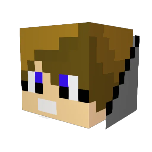 DrNo50 Minecraft avatar head, 3D render
