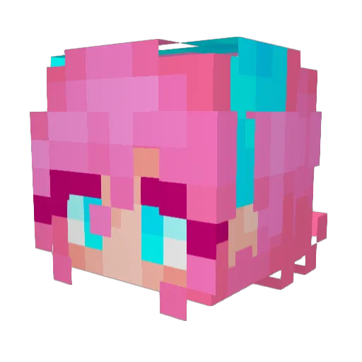 DrNostalgia Minecraft avatar head, 3D render