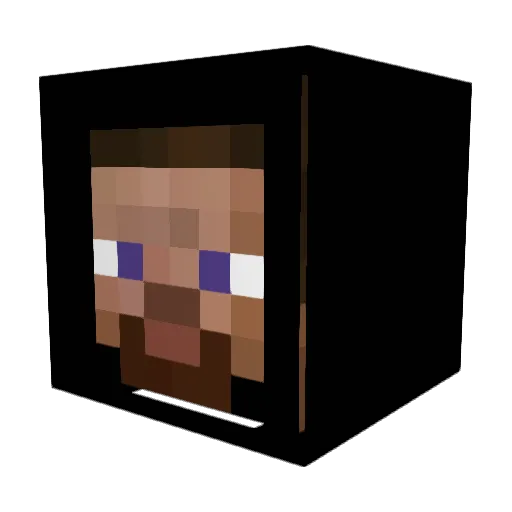 DrNume Minecraft avatar head, 3D render