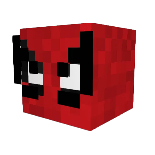 DrOpticOMG Minecraft avatar head, 3D render