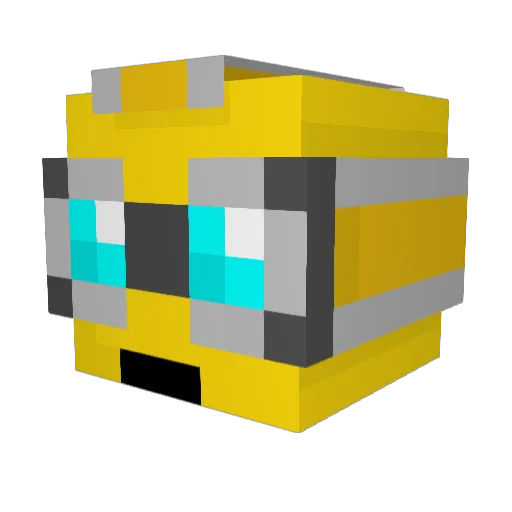 DrOverbuild Minecraft avatar head, 3D render