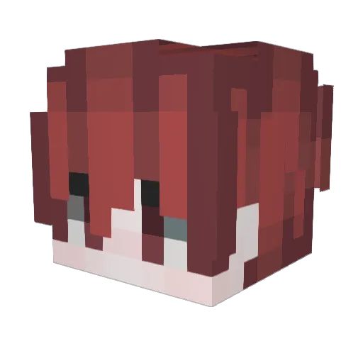 DrPapoi Minecraft avatar head, 3D render