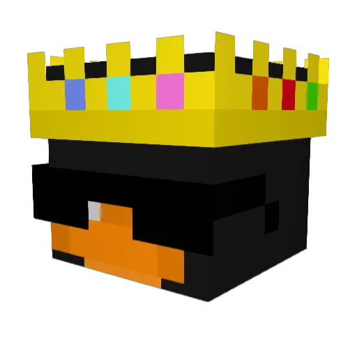 DrPato_ Minecraft avatar head, 3D render