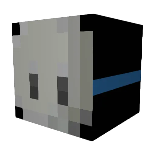 DrPerfectPenguin Minecraft avatar head, 3D render