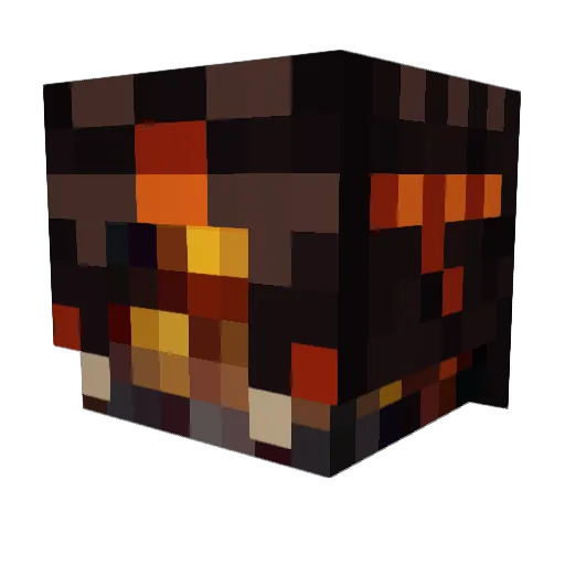 DrPhoinix Minecraft avatar head, 3D render