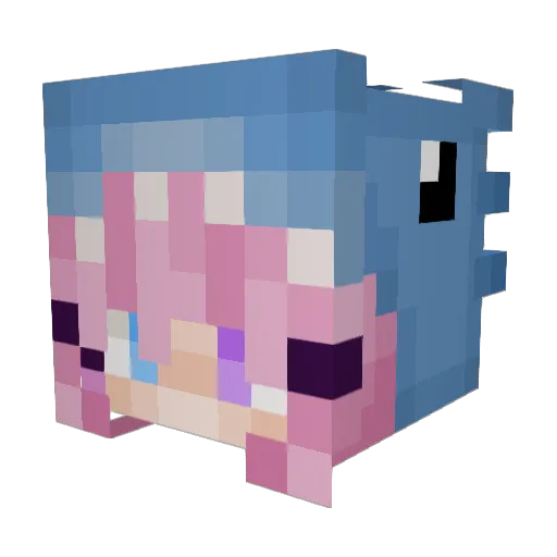 DrProfessional9x Minecraft avatar head, 3D render