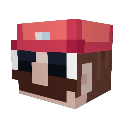 DrPunkt69 Minecraft avatar head, 3D render
