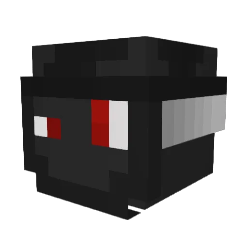 DrRedChef Minecraft avatar head, 3D render