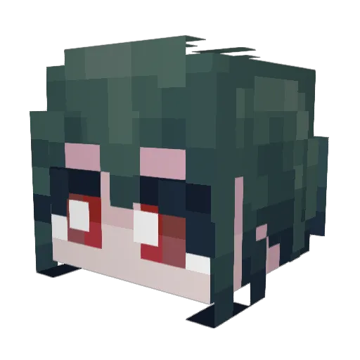 DrRevadac Minecraft avatar head, 3D render