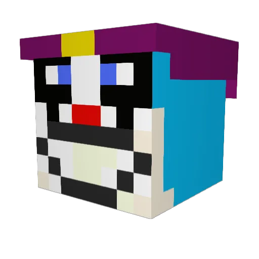 DrRockso87 Minecraft avatar head, 3D render