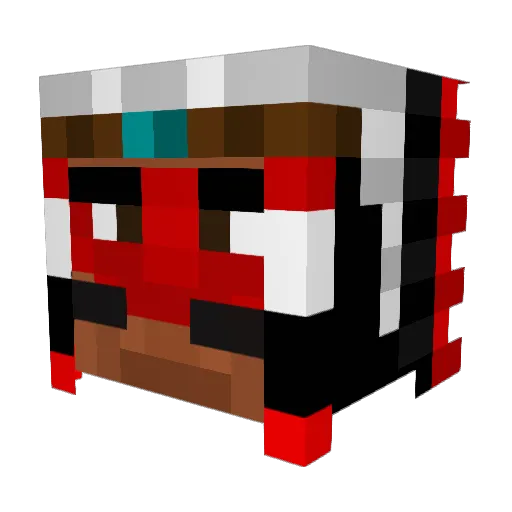 DrSCooper Minecraft avatar head, 3D render