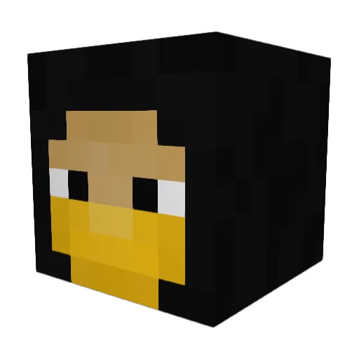 DrScorpion007 Minecraft avatar head, 3D render