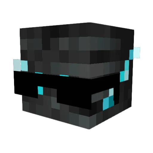 DrShock Minecraft avatar head, 3D render