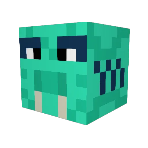 DrSkill777 Minecraft avatar head, 3D render