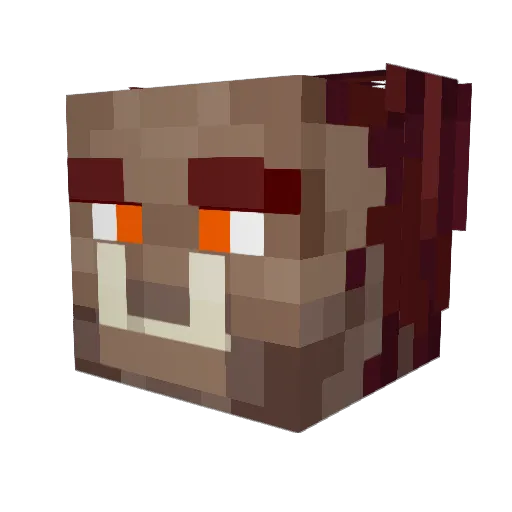 DrSm0l Minecraft avatar head, 3D render