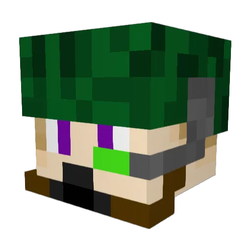 DrSmart96 Minecraft avatar head, 3D render