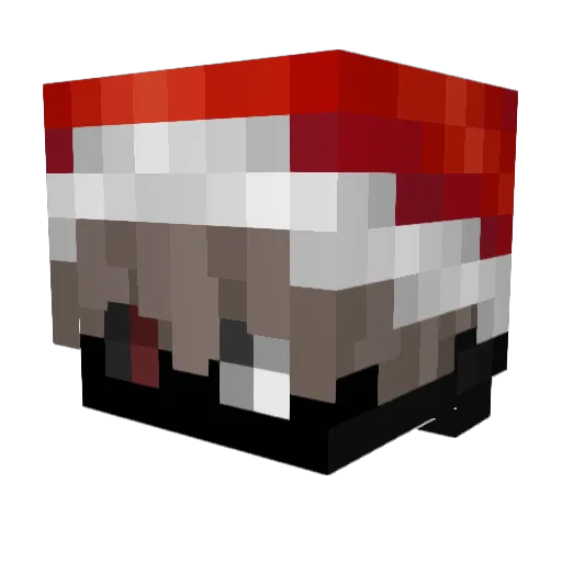 DrSpaxxlebro Minecraft avatar head, 3D render