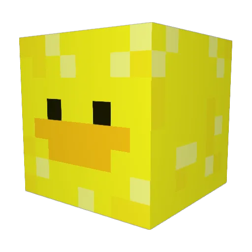 DrSqueeze Minecraft avatar head, 3D render
