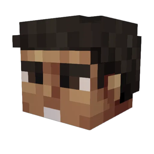 DrSteelhammer9 Minecraft avatar head, 3D render